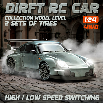 124 scale 4WD RC Drift Car Lights Barricade Gift Toy