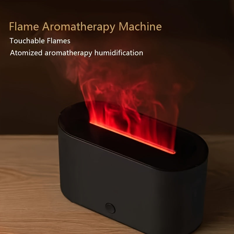 Flame Aroma Diffuser USB Night Light UltraQuiet Humidifier